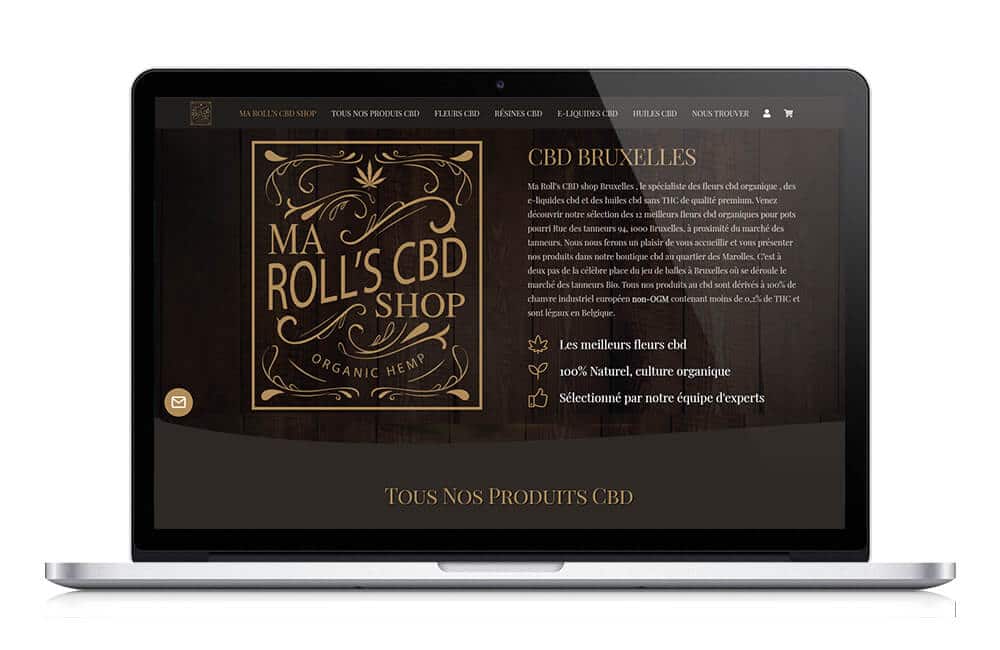 Site One page pour boutique CBD